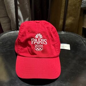 NWT! Ralph Lauren Polo NBC 2024 Paris Olympics Hat Adult Unisex Red Adjustable